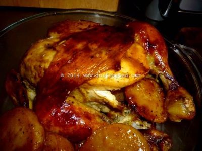 pollo rostizado al horno